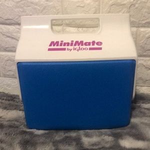 Vintage Igloo MiniMate Cooler Lunchbox Electric-Blue